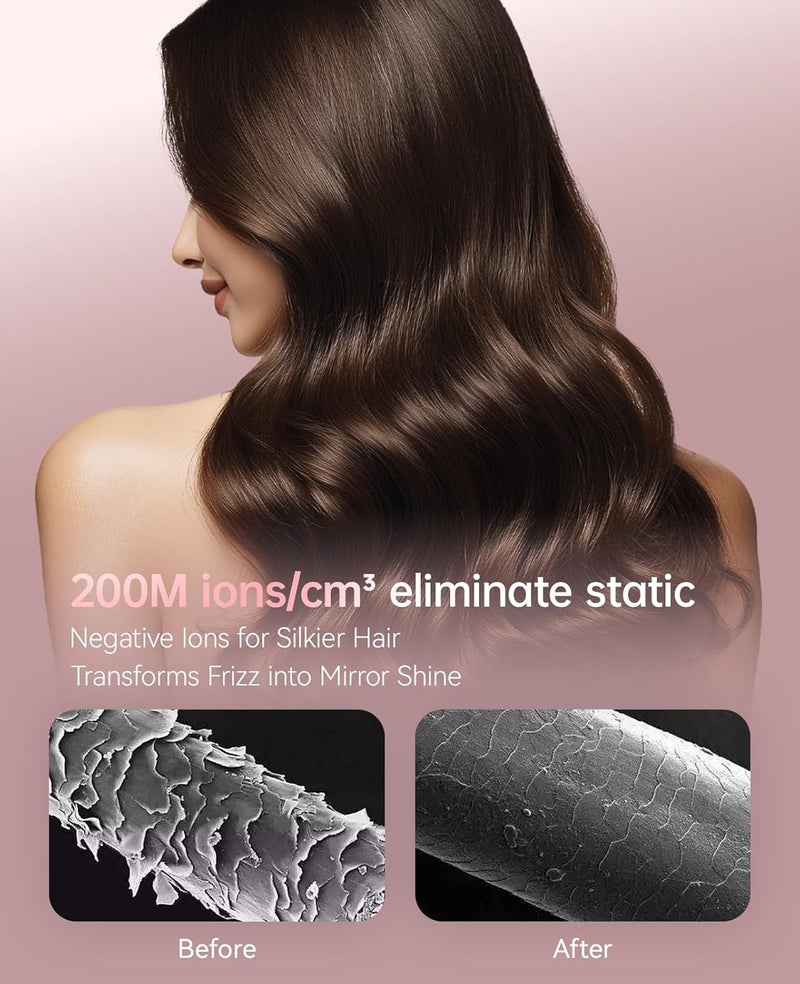 CONFU Hair Dryer with Diffuser, Hair Dryers for Women, Blow Dryers for Men, Hairdryer with Diffuser Attachment, Portable Lightweight Fast Drying Negative Ion Hairdryer for Home - Image 4