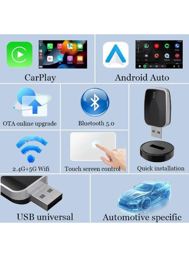 محول كار بلاي لاسلكي لسيارة كيا أوبتيما ستينجر تيلورايد K900 كارنيفال EV6 سورينتو، تحويل كار بلاي سلكي إلى لاسلكي، محول كار بلاي لاسلكي لنظام أندرويد أوتو، توصيل وتشغيل سريع ومستقر - Image 2