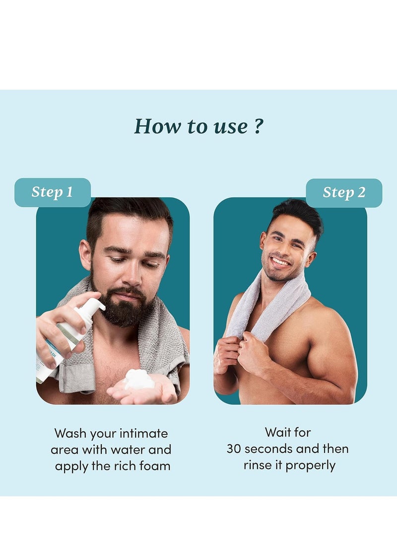 مان ماترز غسول منطقة حساسة للرجال من مان ماترز، بخلاصة الصبار وشجرة الشاي، مضاد للبكتيريا والحكة والرائحة | نظافة أفضل للأعضاء الحساسة | درجة حموضة متوازنة | ١٢٠ مل - Image 3