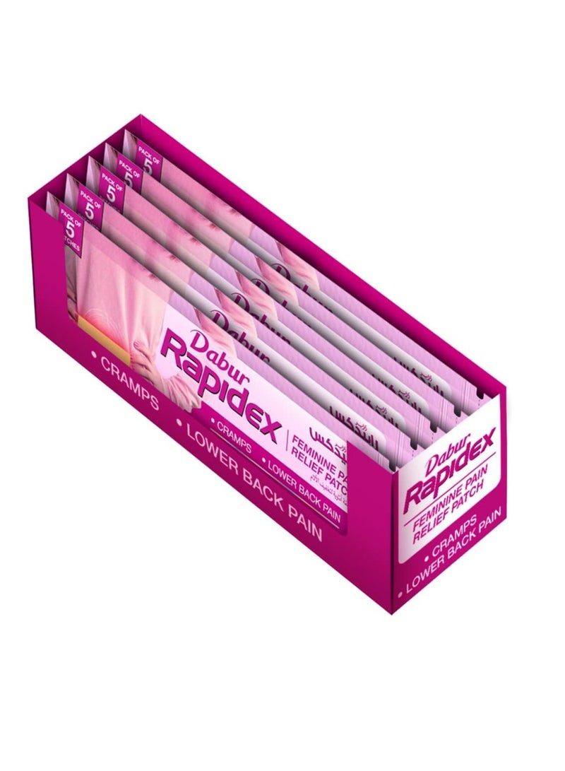 Dabur Rapidex Feminine Patches (Relief from Menstrual Cramps) 5pcs - Image 3