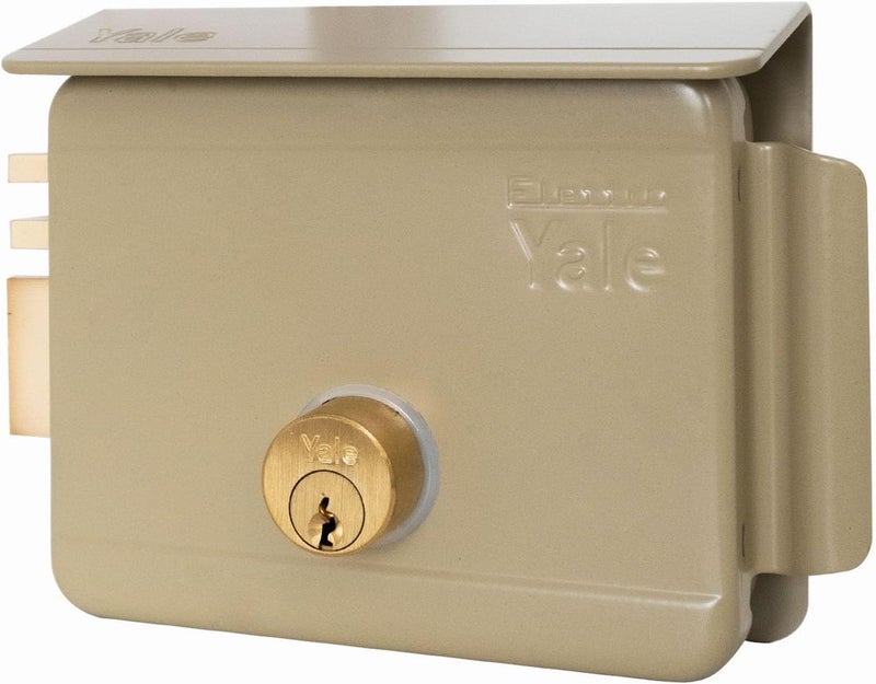ييل قفل بوابة كهربائي من Yale Y68000602، مدخل فولاذي مطلي باليد اليسرى، 60 مم، جهد منخفض - Image 1