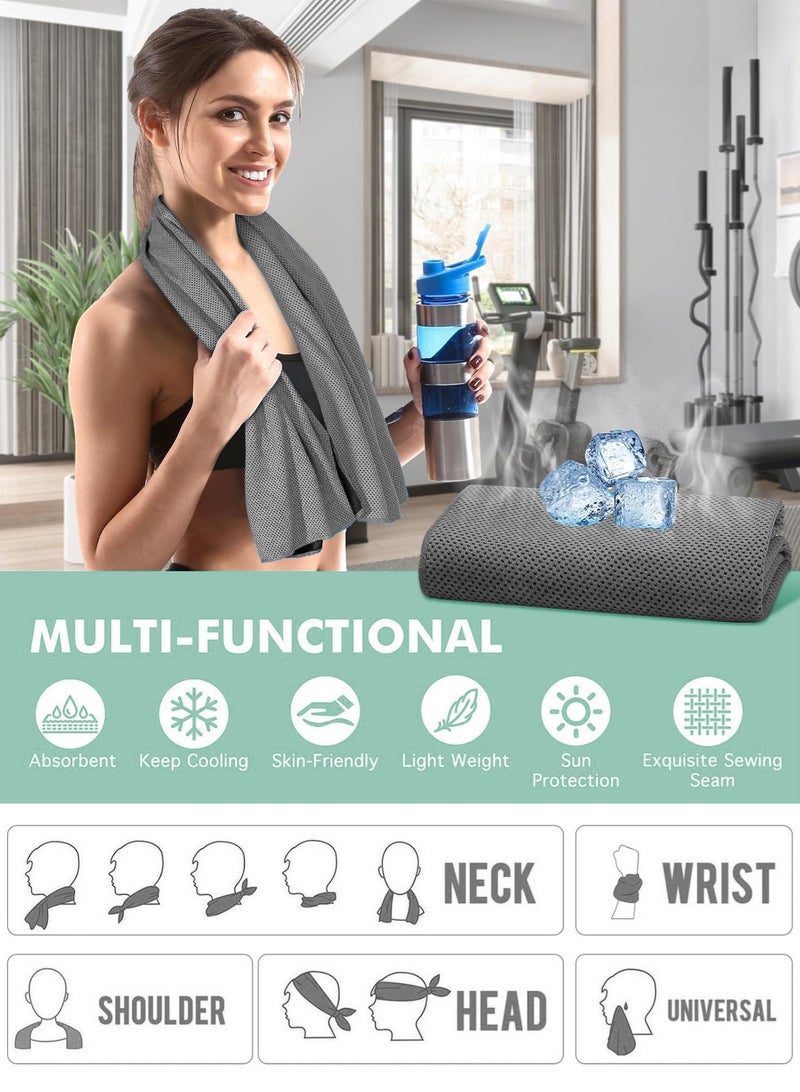 URbazaar Yoga Mat for Women and Men, Extra Long and Wide Exercise Mat(72"x24"), Includes a cooling towel, Pilates, Fitness, Barefoot Workouts, Home Gym Studio - Image 5