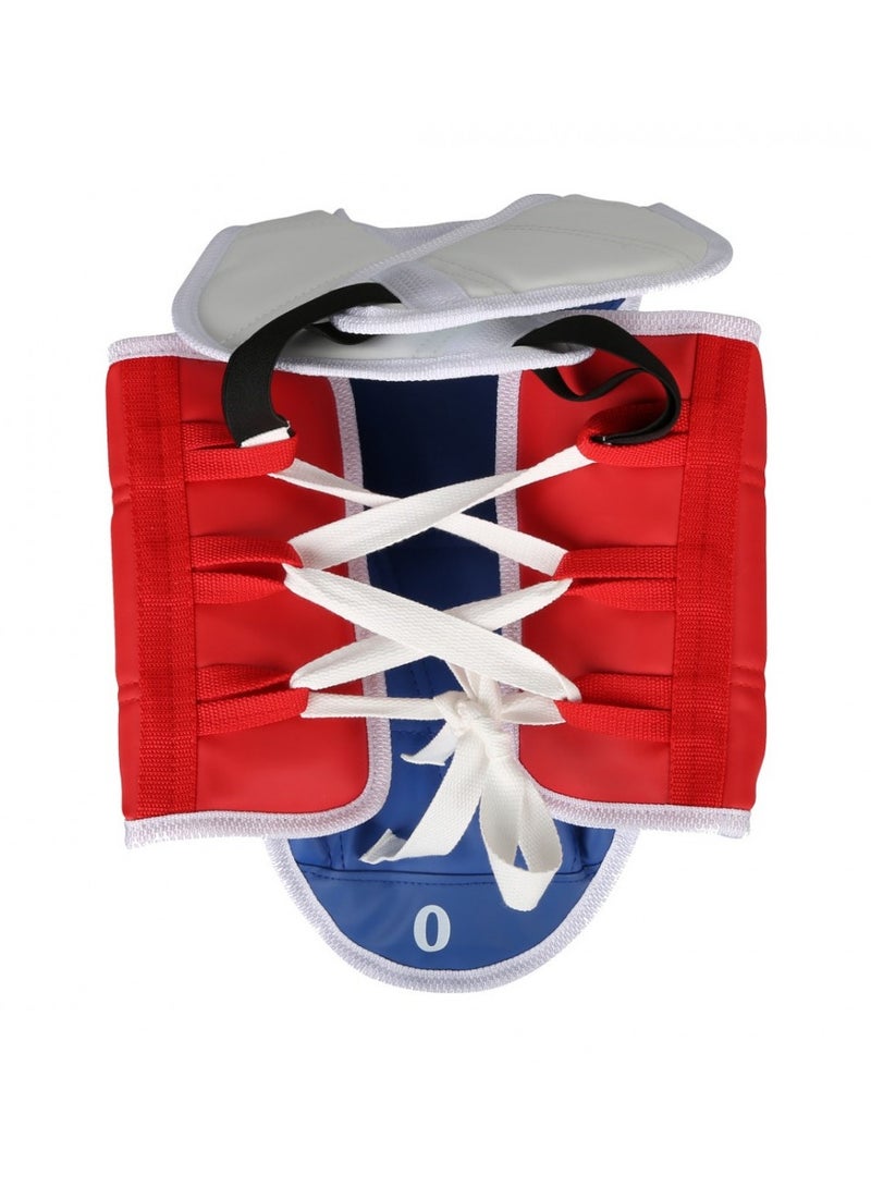 مجموعة الحماية لتمارين التايكوندو  من 7 قطع  مكون واقي رأس  واقي صدر بلونين وواقي للأطراف - Image 3