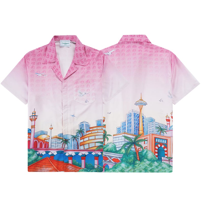 Casablanca Hawaiian Beach Style Unisex Shirt Suit 710