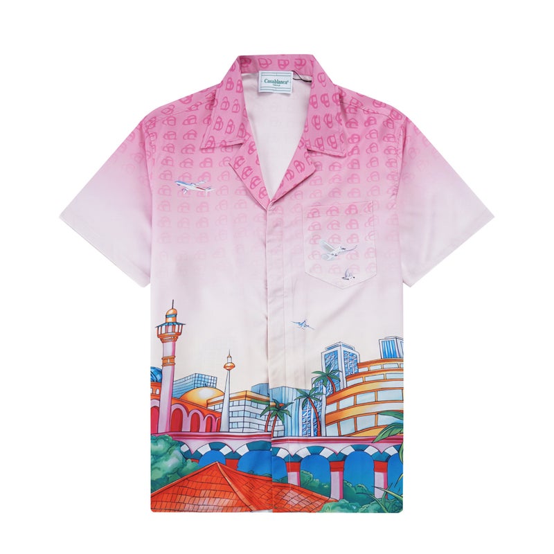 Casablanca Hawaiian Beach Style Unisex Shirt Suit 710