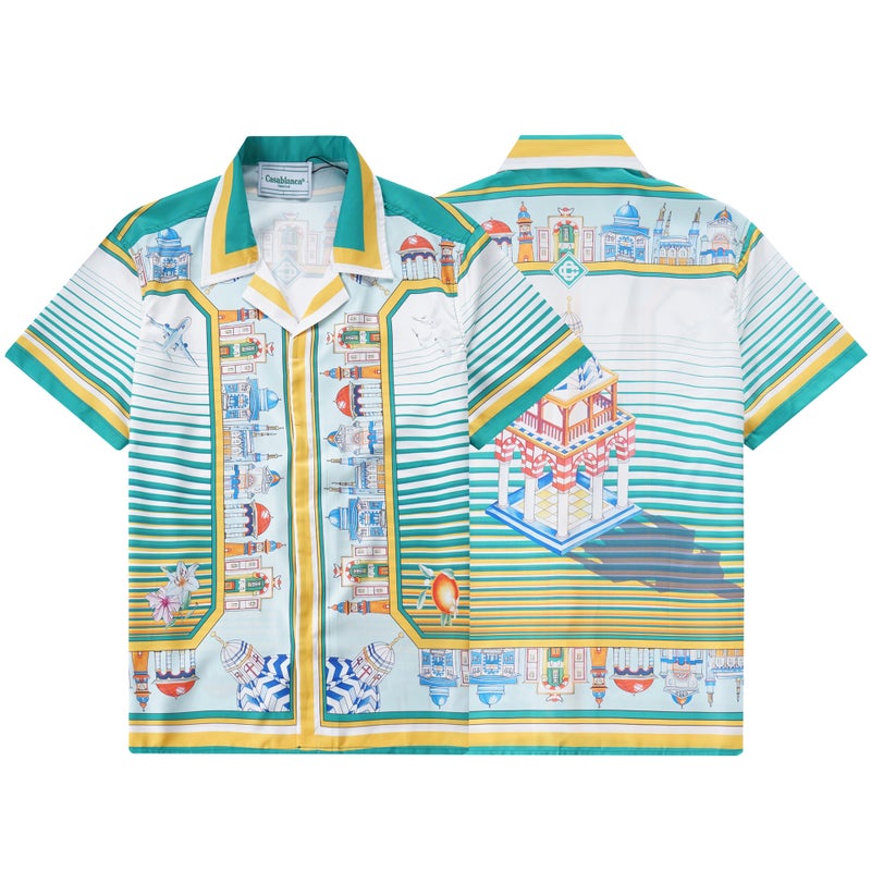 Casablanca Hawaiian Beach Style Unisex Shirt Suit 710
