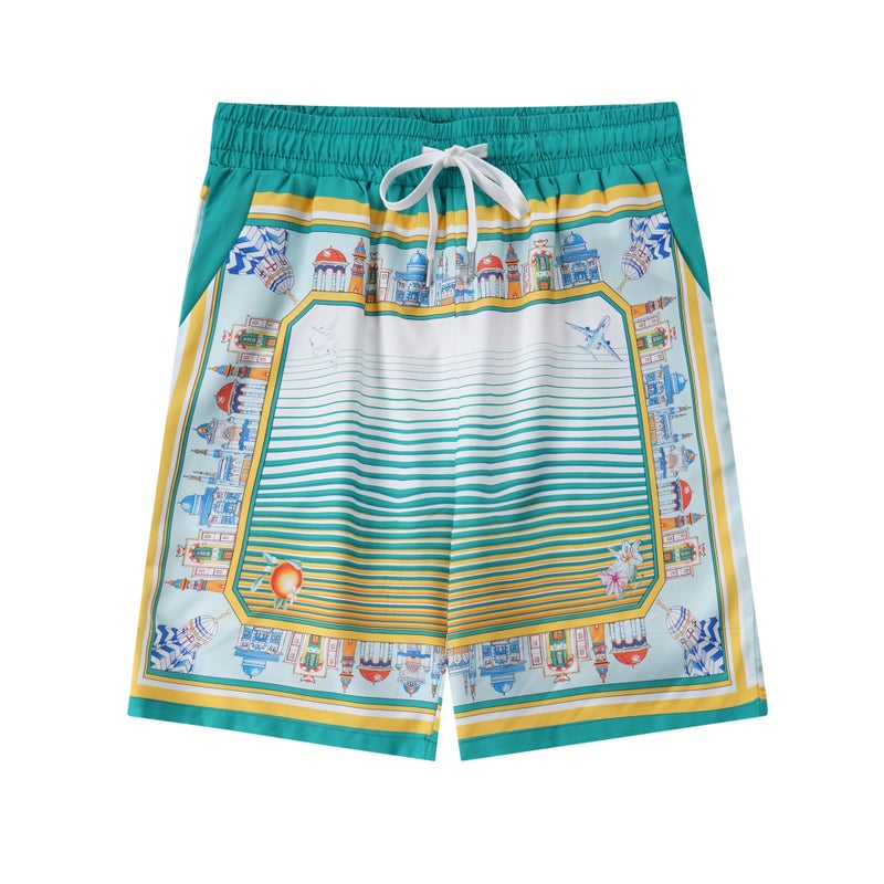 Casablanca Hawaiian Beach Style Unisex Shirt Suit 710