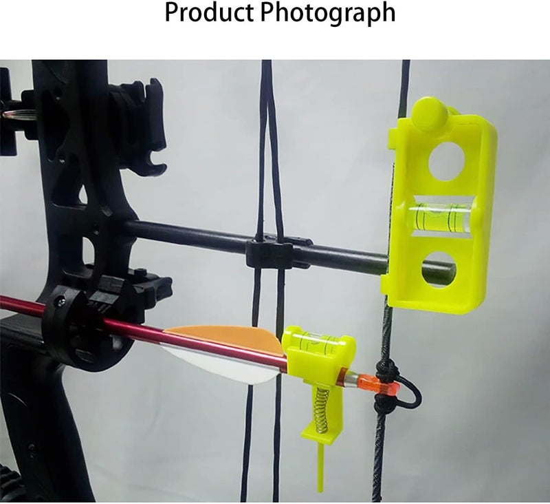 كلاراكو مجموعة أدوات ضبط مستوى الرماية من كلاركو، مجموعة ضبط مستوى الوتر وتركيبه، مجموعة أدوات ضبط مستوى السهم البلاستيكية، مجموعة أدوات ضبط مستوى الرماية، مجموعة أدوات ضبط مستوى الرماية، باللون الأصفر - Image 4
