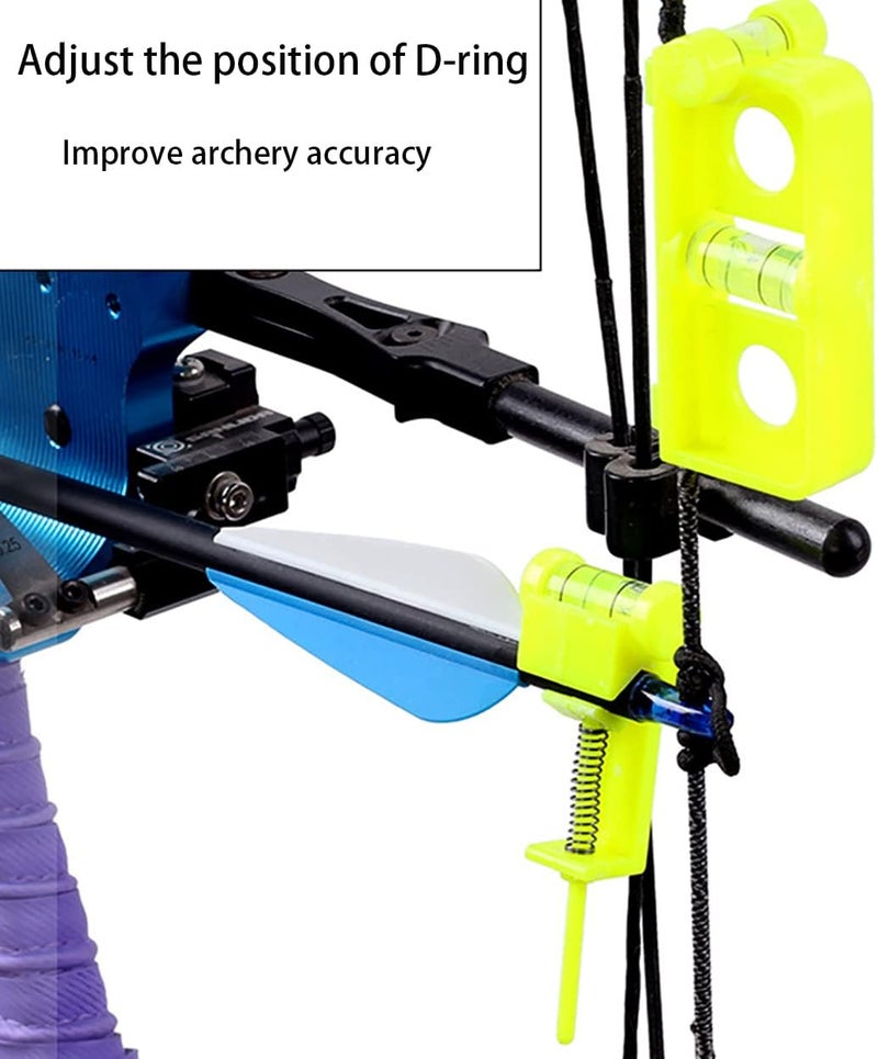 كلاراكو مجموعة أدوات ضبط مستوى الرماية من كلاركو، مجموعة ضبط مستوى الوتر وتركيبه، مجموعة أدوات ضبط مستوى السهم البلاستيكية، مجموعة أدوات ضبط مستوى الرماية، مجموعة أدوات ضبط مستوى الرماية، باللون الأصفر - Image 5