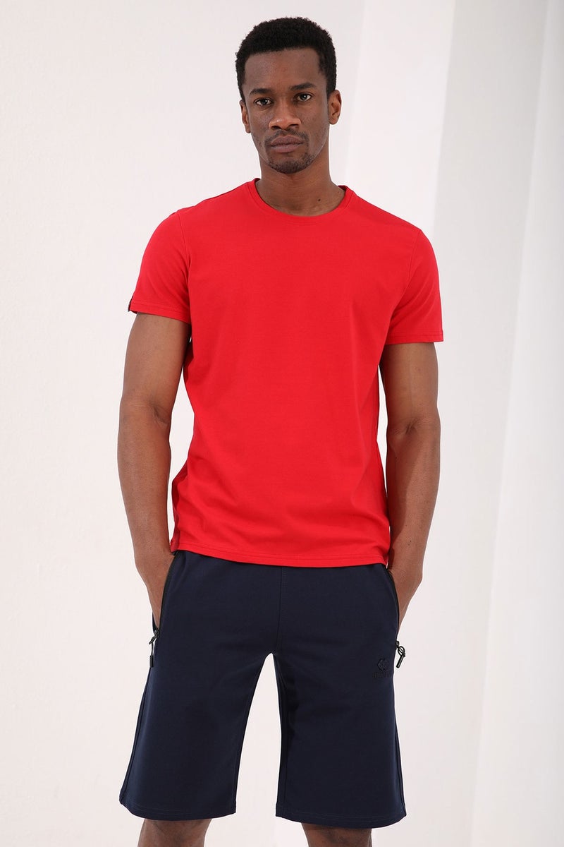 Tommy Life Indigo Men's Hidden Zipper Back Pocket Lace-Up Standard Fit Shorts-81136  - Image 5