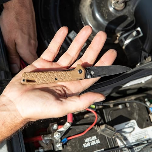 Gerber Gear Zilch Folding Pocket Knife, 3.1 Inch Plain Edge Blade, Coyote Brown - Image 5