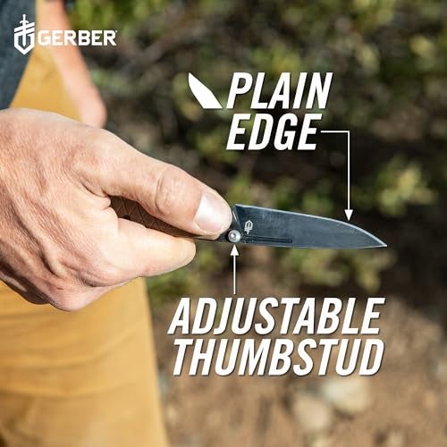 Gerber Gear Zilch Folding Pocket Knife, 3.1 Inch Plain Edge Blade, Coyote Brown - Image 2