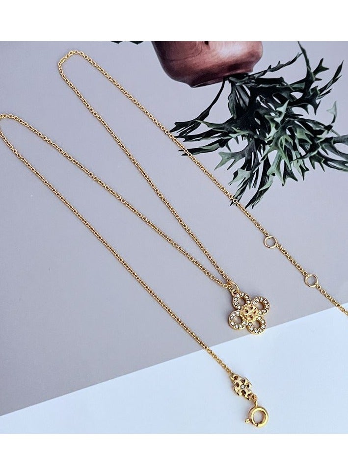 Burch Women's necklace temperament is simple, light luxury, niche design metal necklace - Image 1