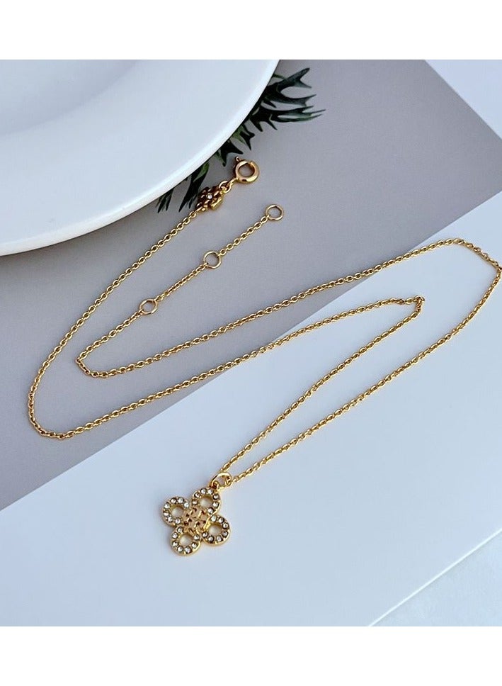 Burch Women's necklace temperament is simple, light luxury, niche design metal necklace - Image 2