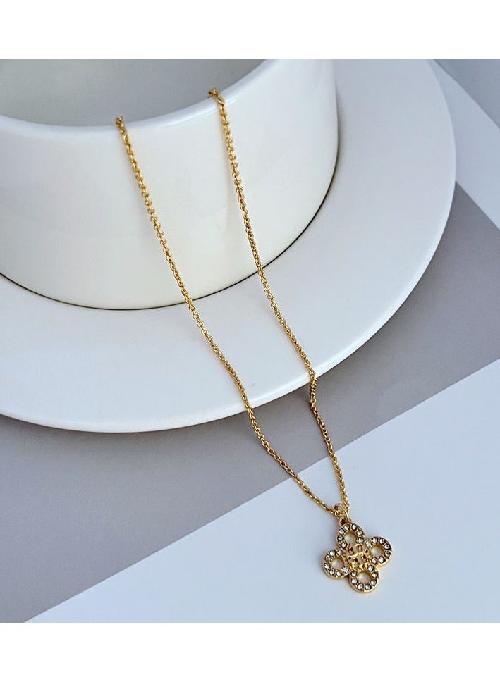 Burch Women's necklace temperament is simple, light luxury, niche design metal necklace - Image 3