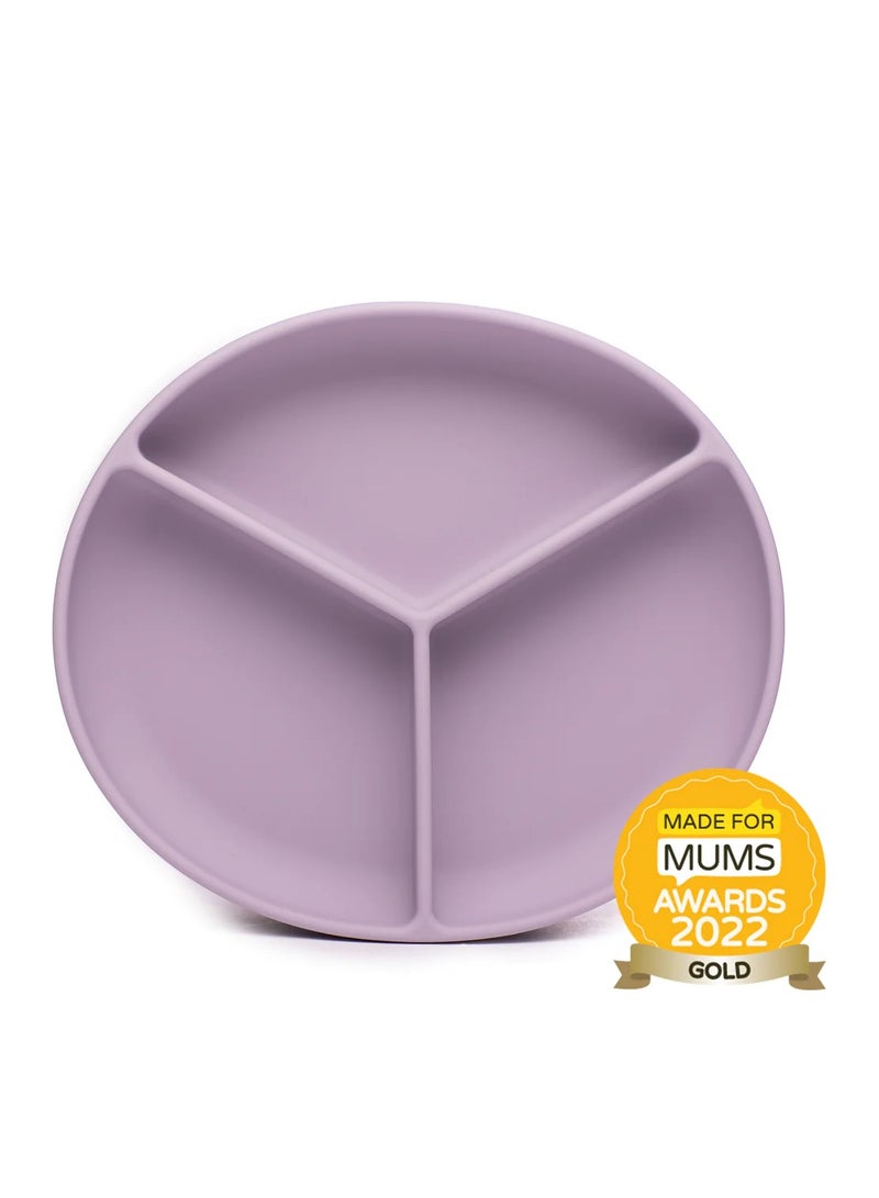 Pippeta Baby Silicone Suction Plate Non Slip Silicone Baby Weaning Plate Food Feeding Plate For Babies And Toddlers Premium Food Grade Silicone, Dishwasher And Microwave Safe Lilac - Image 2