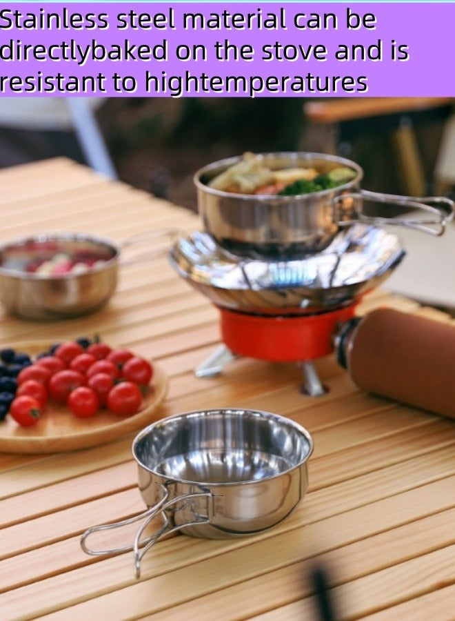 304 Stainless Steel Mixing Bowls Set,Kitchen Nesting Bowl,Salad Bowl Set,Stackable & Space Saving, for Serving, Salad, Marinating, Dough, Cooking, Baking & Food Storage.  - Image 4