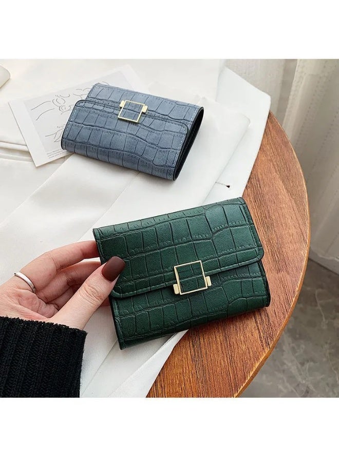 Shein Women's Multicolor Zipper Small Wallet with Metal Crocodile Print, ID Card, Cash and Bank Card Pocket, Fashion and Elegant Design - Image 3