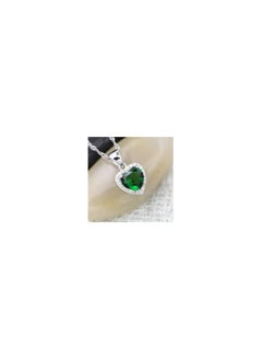 PANDORA "Vibrant Connection: The Pandora Necklace with Green Heart in Silver 925 - A Beautifully Crafted Symbol of Growth and Harmony, Expertly Designed to Add a Touch of Fresh Elegance to Your Jewelry Collection, Perfect for Celebrating Special Moments and Cherished Relationships."  - Image 3