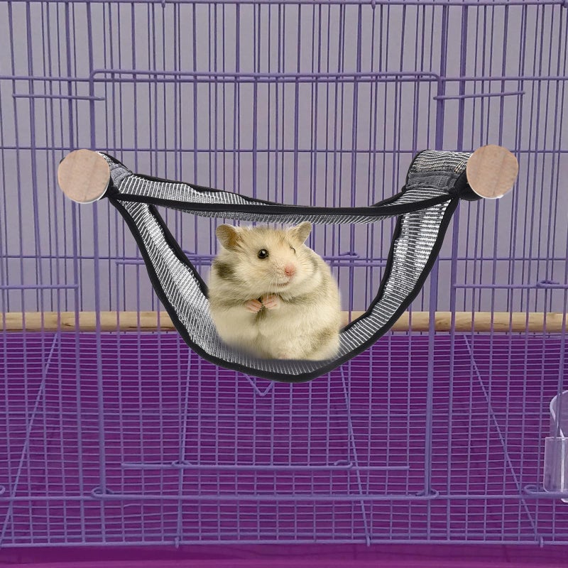 Large Hanging Hammock Breathable Mesh Cage Bed For Sugar Gliders Ferrets Guinea Pigs - Image 5