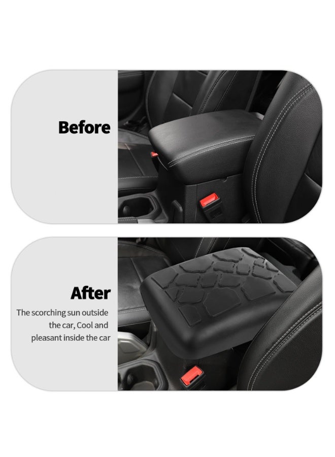 KISSUN for Jeep Wrangler JL JT 2018-2022 Center Console Armrest Storage Soft Mat Pet Antiscrach Mat Cover for Jeep Wrangler JL 2Doors/4Doors Gladiator JT 4XE - Image 3