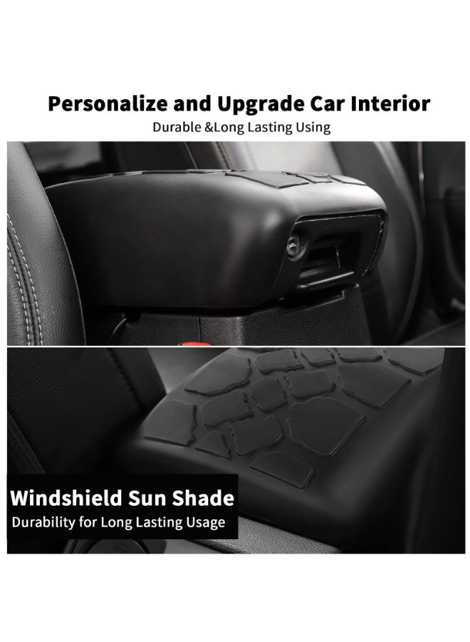 KISSUN for Jeep Wrangler JL JT 2018-2022 Center Console Armrest Storage Soft Mat Pet Antiscrach Mat Cover for Jeep Wrangler JL 2Doors/4Doors Gladiator JT 4XE - Image 5