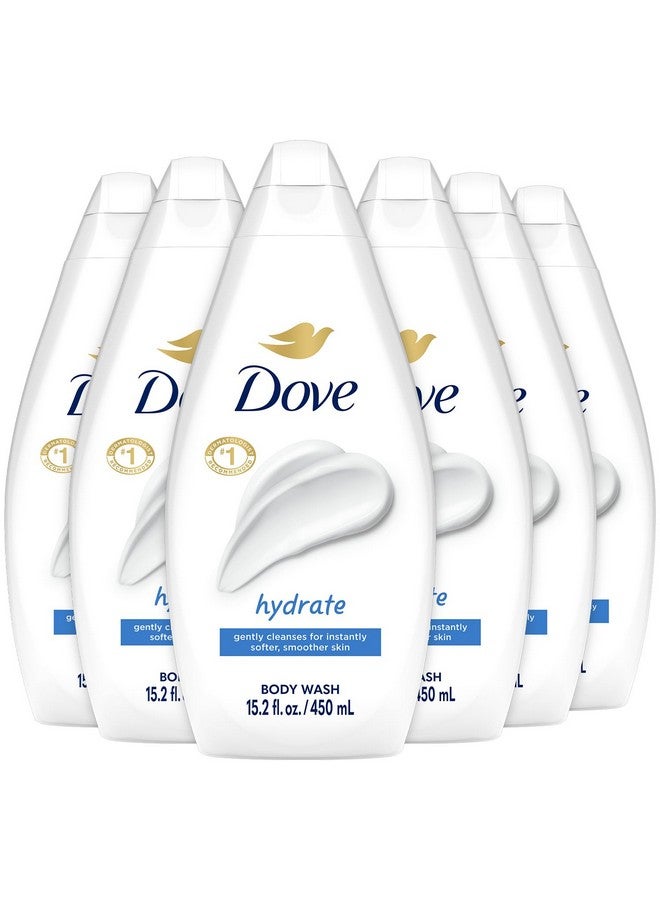 Dove Body Wash, Hydrate 6-Pack - Moisturizing Cleanser for Smooth, Soft Skin, 15.22 Oz Ea - Image 1