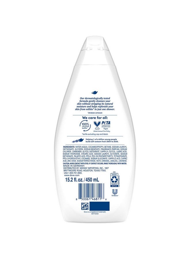 Dove Body Wash, Hydrate 6-Pack - Moisturizing Cleanser for Smooth, Soft Skin, 15.22 Oz Ea - Image 2