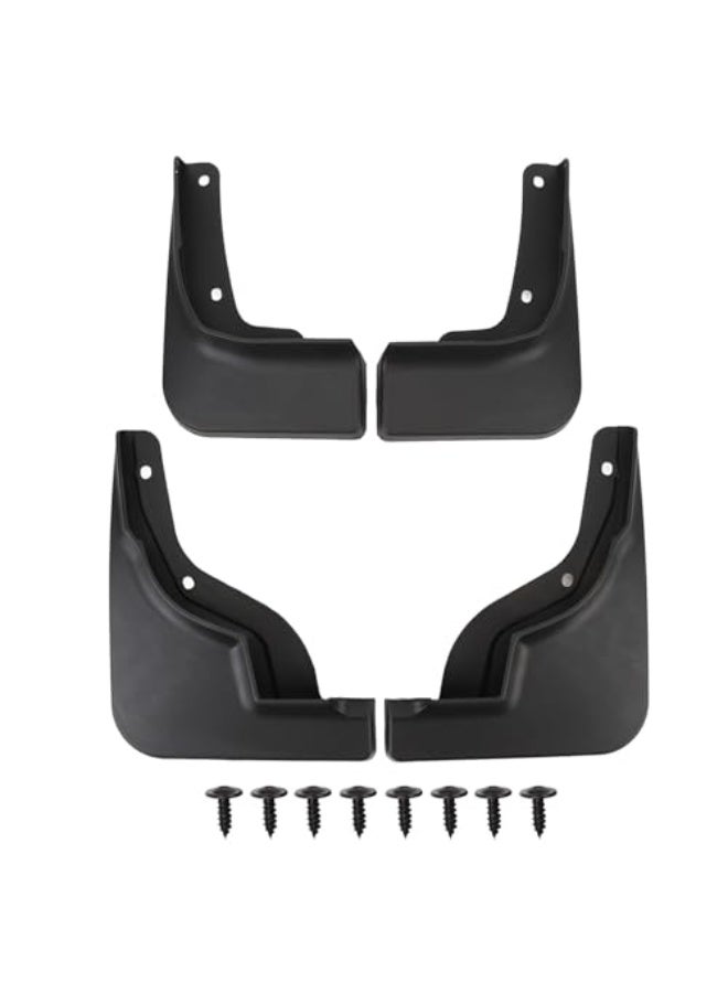 Generic 4PCS Mud Flaps for 2023-2024, Car Mudguard Splash Guards Front and Rear Set, Black, Anti Splashing, Tire Protector Mudflaps All Weather Vehicle Exterior Accessories  - Image 1