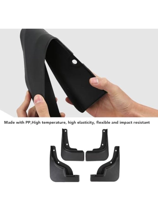 Generic 4PCS Mud Flaps for 2023-2024, Car Mudguard Splash Guards Front and Rear Set, Black, Anti Splashing, Tire Protector Mudflaps All Weather Vehicle Exterior Accessories  - Image 4