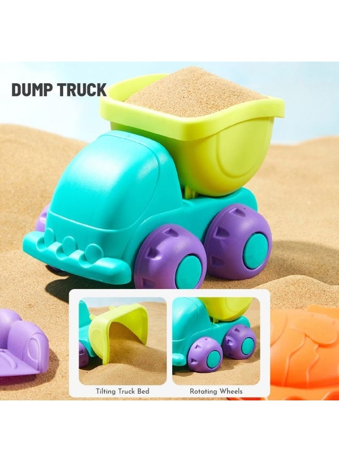 Mideer 8-in-1 Beach Toy Set for Kids – Sand & Water Play Set with Bucket, Shovel, Rake, Dump Truck, Watering Can, Watermill & Sand Molds, Outdoor Beach Sandbox Toys for Kids Age 3+ - Image 5