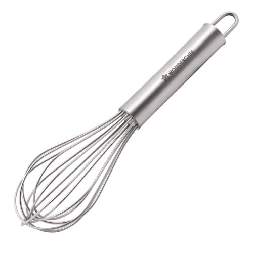 Wonderchef Ambrosia Whisk | Food-Grade Stainless-Steel | Comfortable Handle | Multi-Purpose Kitchen Tool – for Blending, Whisking, Egg Beating, Stirring, Baking | Compact Design |1-Year Warranty - Image 1