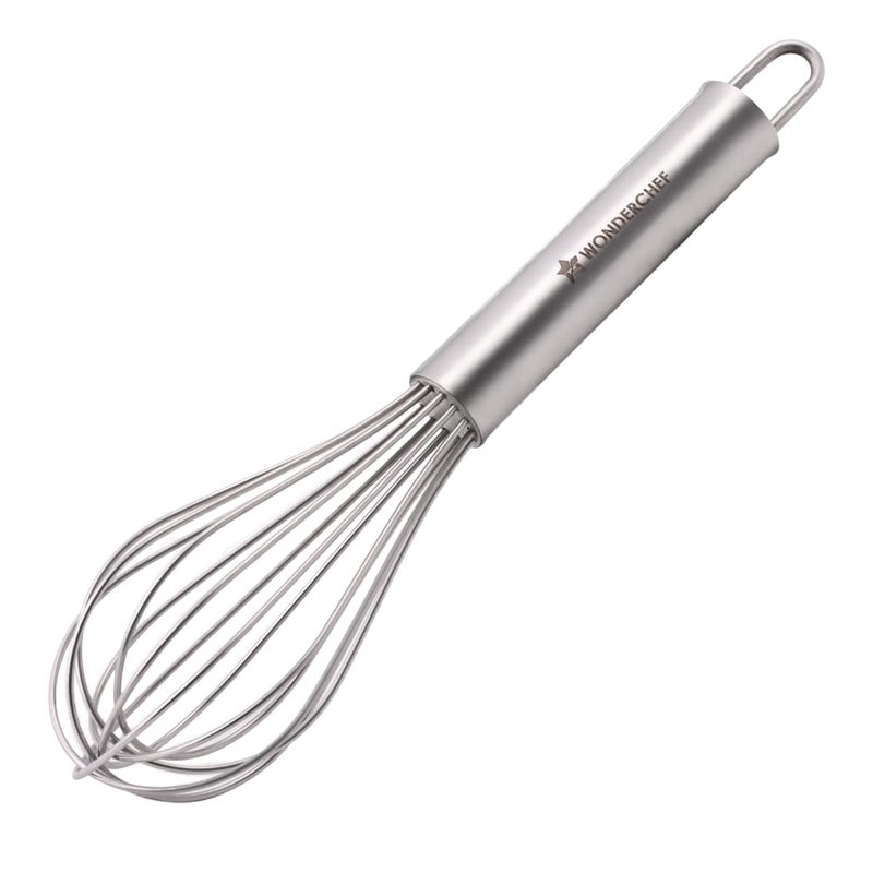 Wonderchef Ambrosia Whisk | Food-Grade Stainless-Steel | Comfortable Handle | Multi-Purpose Kitchen Tool – for Blending, Whisking, Egg Beating, Stirring, Baking | Compact Design |1-Year Warranty - Image 2