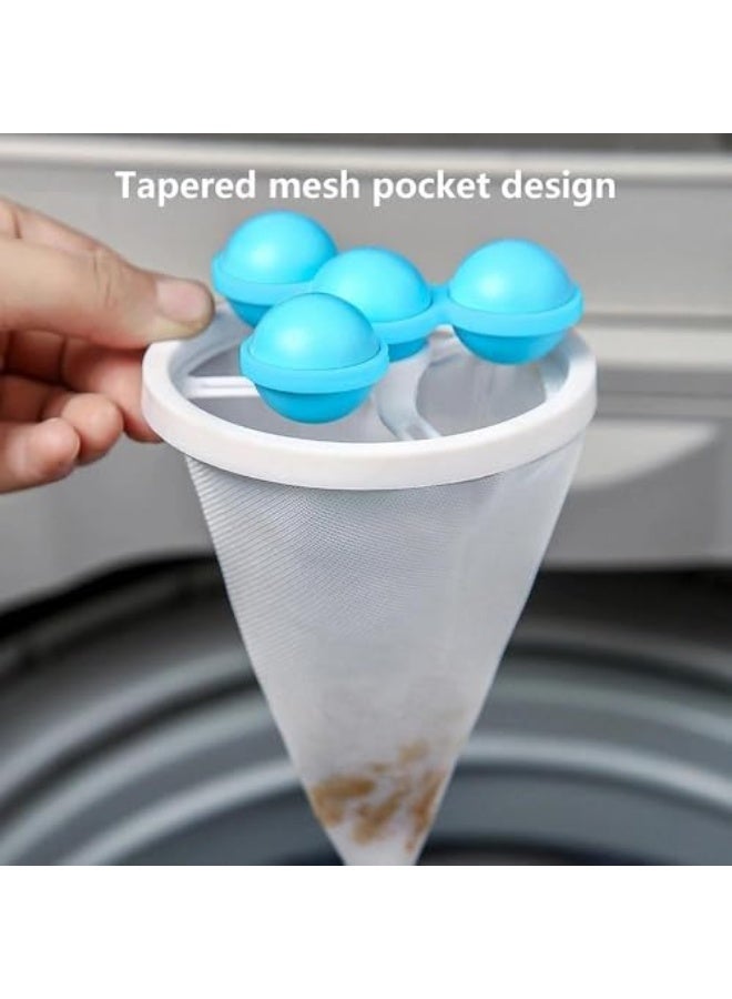 1pc Fully Automatic Top-Loading Washing Machine Filter Bag Lint Remover, Hair Collector, Lint Absorber, and Trap.(Blue) - Image 4