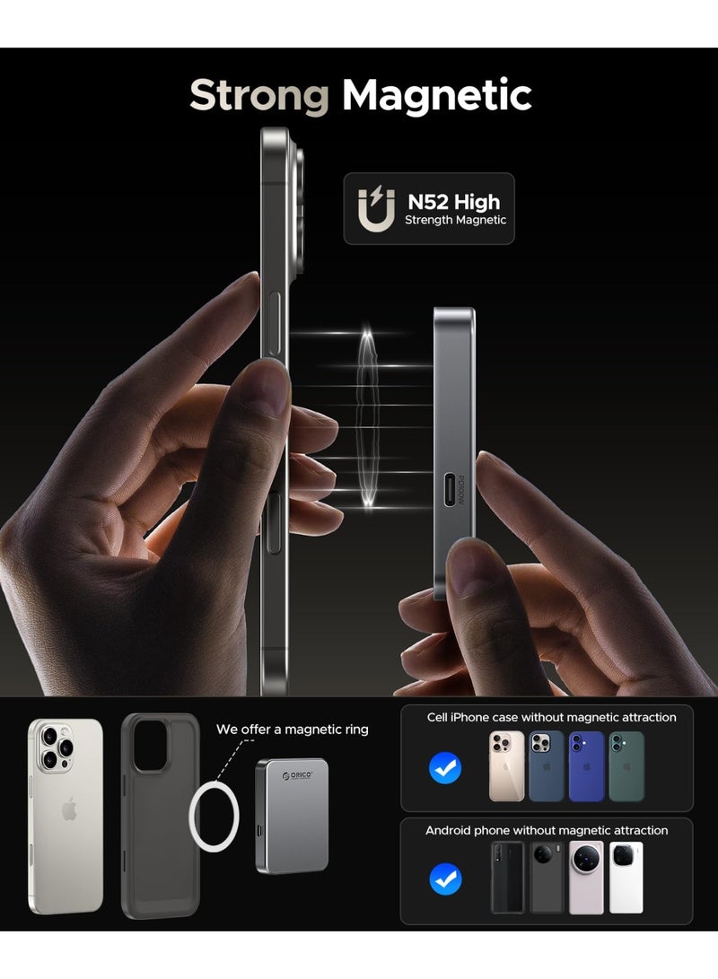 Orico ORICO 1TB Magnetic External SSD, 4K ProRes HDR Record and Store, Portable Solid State Drive, Compatible with USB-C Smartphone, Computer Transfer speed up to 1000MB/s- K10 - Image 2