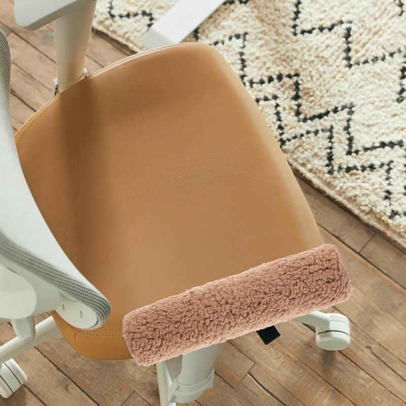 1 Pair of Chair Armrest Cover Elastic Handle Sleeve Protective Cover Armrest Plush Protector - Image 1