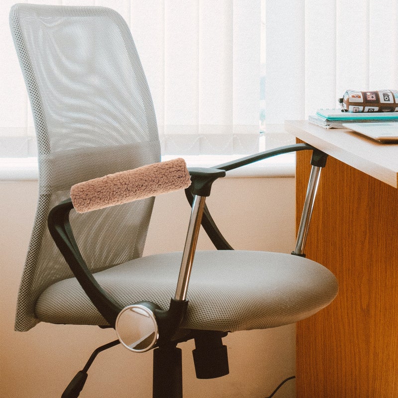1 Pair of Chair Armrest Cover Elastic Handle Sleeve Protective Cover Armrest Plush Protector - Image 4