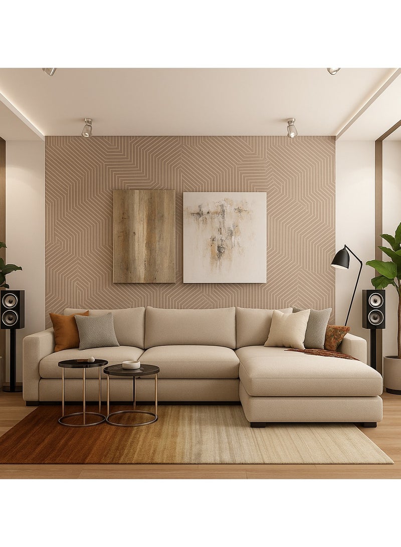 Cazanova Modern Sleek Sofa 270*180*85cm