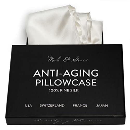 Anti-Aging Pillowcase 100% Mulberry Silk Pillow Covers - The Best Silk Pillowcase for Hair and Skin - Prevents Crow’s feet & face Wrinkles. King Size Pillow case - Image 1