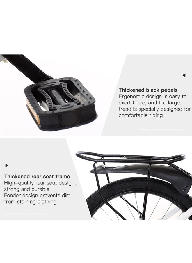 ETG 20 Inch Foldable Bike 20 Inch, Adult Portable City Bicycle, Carbon Steel Bicycle Folding Bicycle, Folding Bike for Men Women Students and Urban Commuters  - Image 5