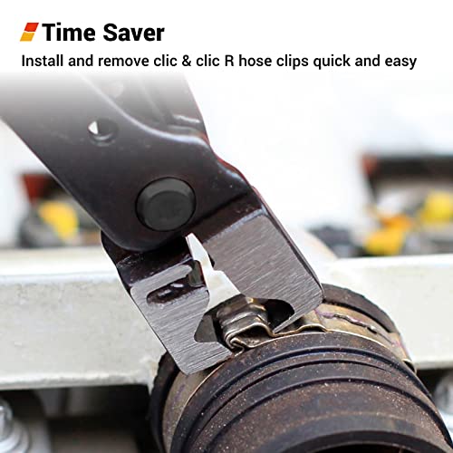EWK Clic & Clic-R Hose Clamp Pliers, CV Boot Clamp Tool with One-Handed Spring-Loaded Design for Damage-Free Removal, Fits Mercedes-Benz BMW Audi VW - Image 3
