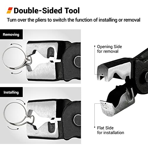 EWK Clic & Clic-R Hose Clamp Pliers, CV Boot Clamp Tool with One-Handed Spring-Loaded Design for Damage-Free Removal, Fits Mercedes-Benz BMW Audi VW - Image 4