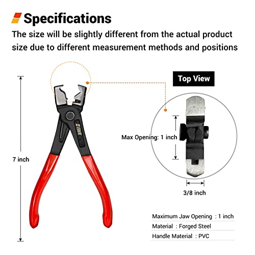 EWK Clic & Clic-R Hose Clamp Pliers, CV Boot Clamp Tool with One-Handed Spring-Loaded Design for Damage-Free Removal, Fits Mercedes-Benz BMW Audi VW - Image 2