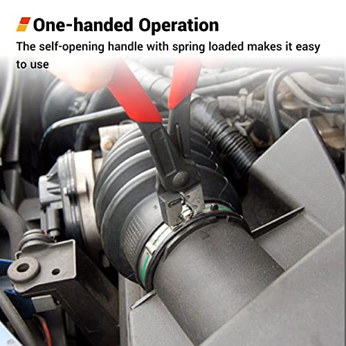 EWK Clic & Clic-R Hose Clamp Pliers, CV Boot Clamp Tool with One-Handed Spring-Loaded Design for Damage-Free Removal, Fits Mercedes-Benz BMW Audi VW - Image 5