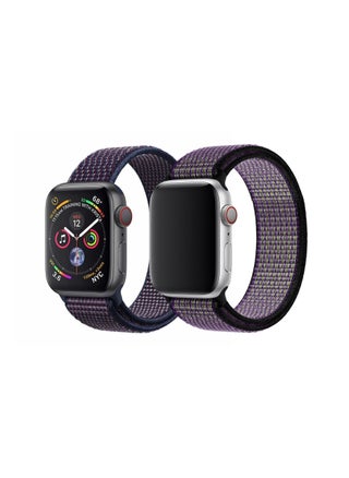 Nylon Sport Loop Band Strap 40/44/41/45mm For Apple Watch Series Desert Sand/Volt Strap with Indigo Strap(set of 2) - pzsku/ZEE1924E14677AD9E4CF3Z/45/_/1662727525/48d2c930-6ea4-48b7-9e84-9ea5d626086f