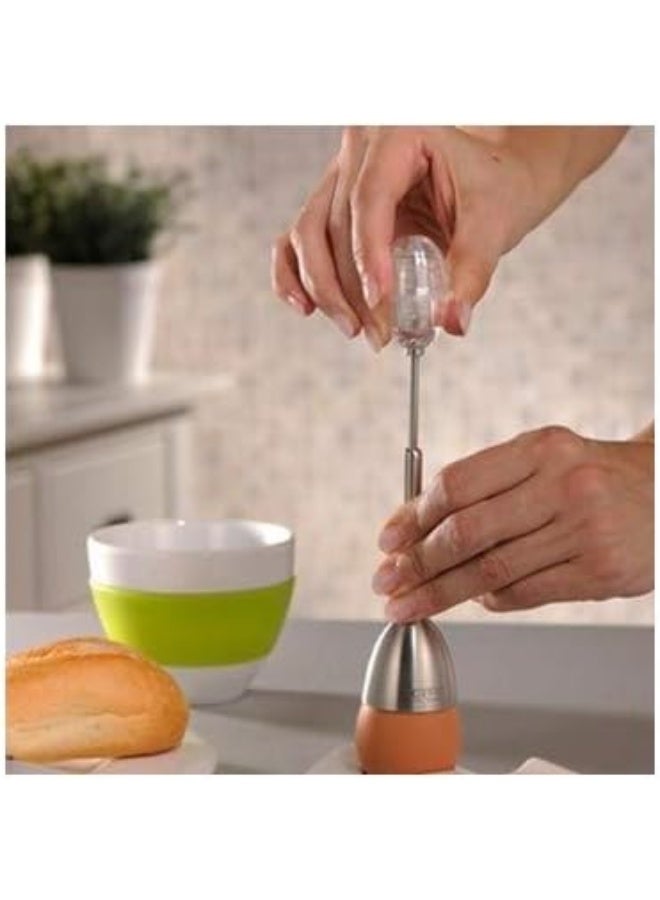 GEFU Egg Cracker with Salt Shaker, Stainless Steel, MultiColour - Image 3