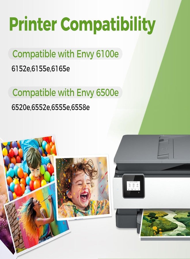 Ubinki حزمة بديلة من خراطيش الحبر 68XL باللون الأسود ل HP 68 68e HP68 XL HP68XL لطابعات Envy 6155e 6555e 6152e 6552e 6558e 6110e 6500e 6520 6520e 6530e 6531e 6532e 6165e 6110e 6110r 6120e - Image 2