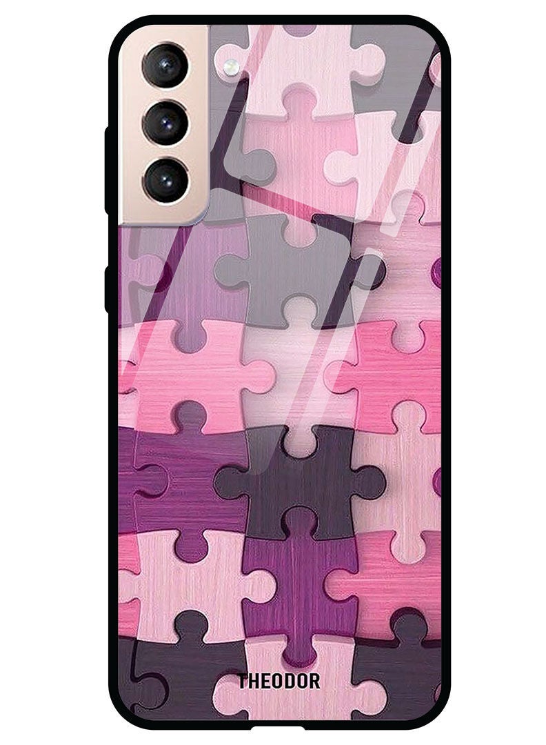 Theodor Protective Tempered Glass Case Cover Samsung Galaxy S21  Puzzle - Image 1
