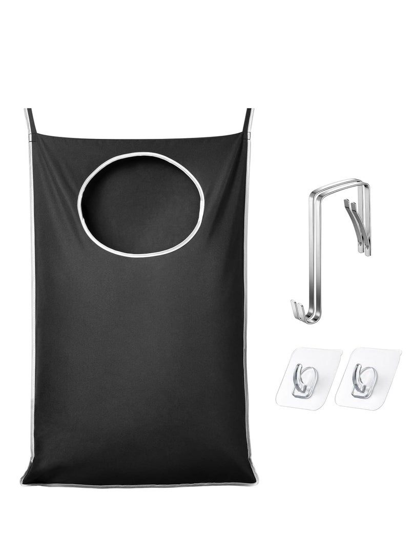 Zikra Door Hanging Laundry Bag Collapsible Hanging Hamper Bag with Large Opening for Whole Family Dirty clothes Large Size Hanging Laundry Bag Clothes Storager for Space Saving Large Laundry Organizer Bag - Image 1
