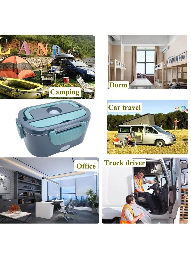 XiuWoo Electric Lunch Box Food Warmer Heater Removable Stainless Steel Container Portable Microwave for Car Truck Office Home Camping Picnic  - Image 5